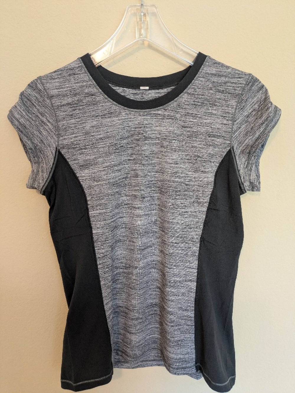 Lululemon Time To Sweat Short Sleeve Space Dye Camo Seal Grey Deep Coal